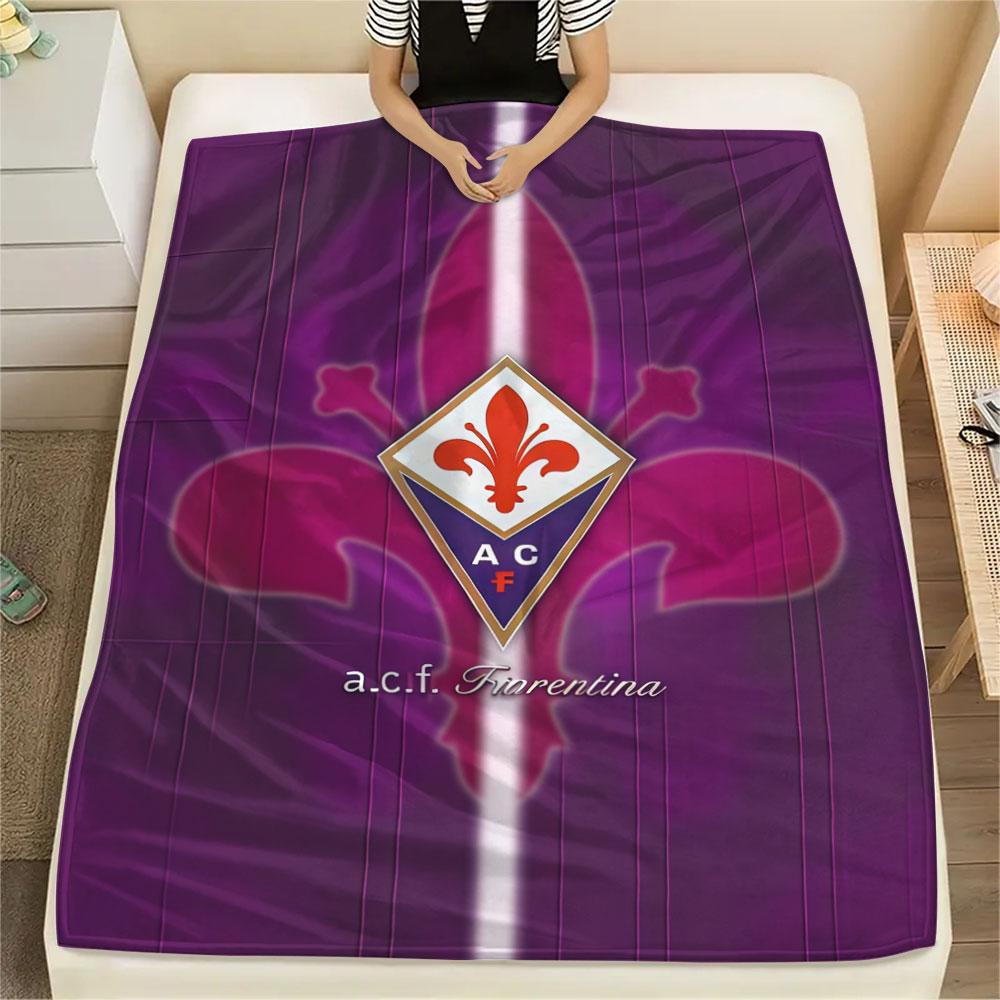 Coperta in Flanella ACF Fiorentina, Alta qualità, Confortevole per Tutte le Stagioni, Arredamento per la Casa, Calore e Comfort