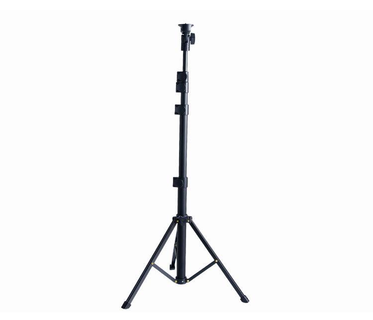 1.6M Anti-shake Aluminum Camera Tripod with Selfie Fill Light for Mobile Live Broadcast and Photography чёрный