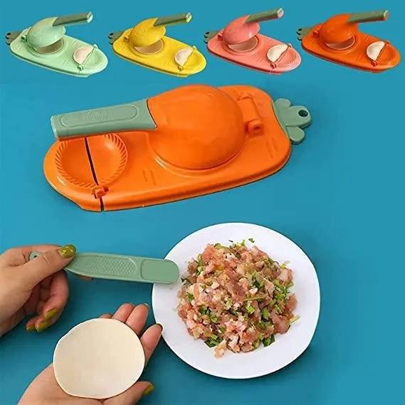 2-in-1 Dumpling Skin Maker Manual Dumpling Wrapper Mold for Home Kitchen Tools