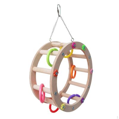 Bird Wheel Toy for Macaws And Finches with Hanging Features