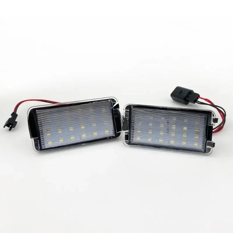 2Pcs License Plate Lights 12v LED Rear Number Plate Bulb Bright White License Plate Lights for Car  Modified Lamp Accessories