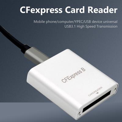 Portable Type C To CFexpress Card Reader USB3.1 Gen2 10Gbp CFE B Memory Card Drive-Free for Laptop Computer Phone MacBook iPad