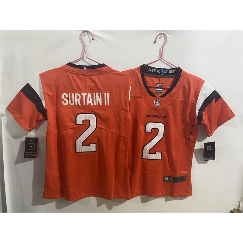 Kids NFL Denver Broncos Embroidered Football Jersey Adult Unisex Rugby Sportswear