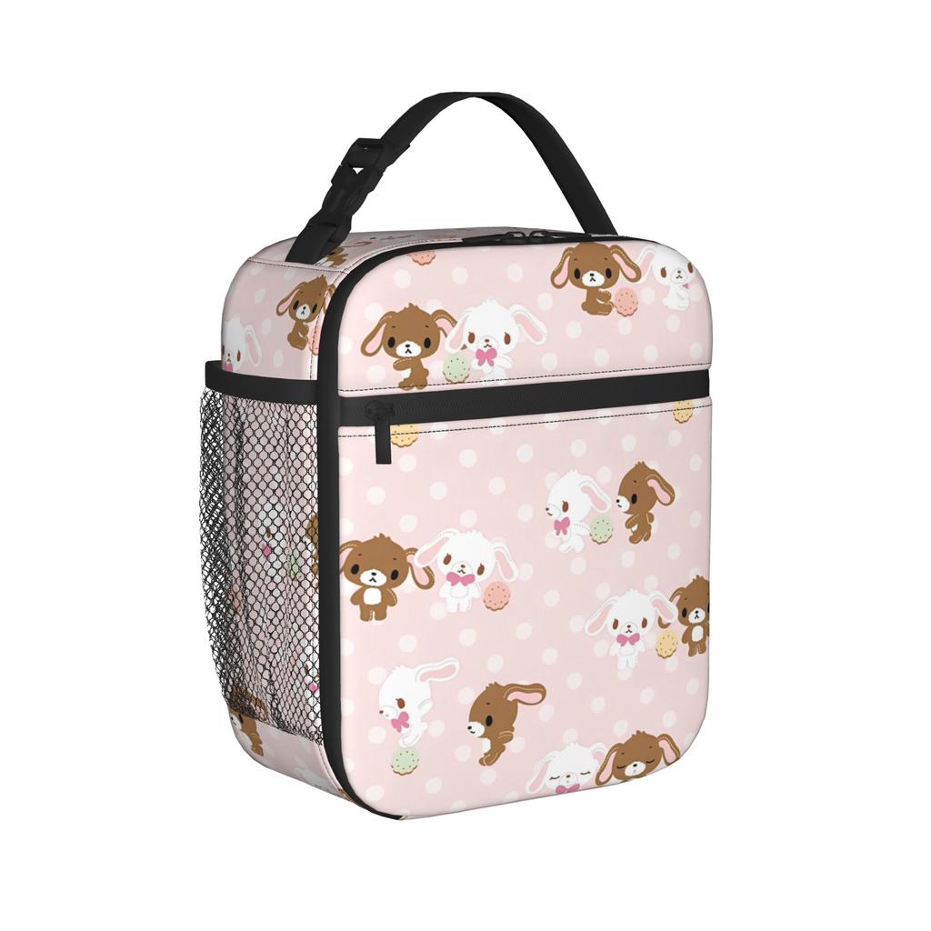 Sugarbunnies Bunny Insulated Lunch Bag Large Meal Container Thermal Bag Tote Lunch Box Office Outdoor Food Storage Bags
