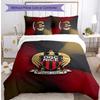 OGC Nice FC Printed 3PCS Bedding Set Breathable Duvet Cover with Pillowcases Decorative Bed Linen for Bedroom Home