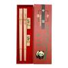 Chinese Chopsticks and Tableware Set Panda Chopsticks Gift Box Set Natural Wooden Chopsticks and Tableware Set