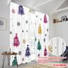 2pcs,2D Plane Printing Contemporary Curtains Christmas Tree Snowflake (2) Polyester Woven (without Rod) Festive for Bedroom,