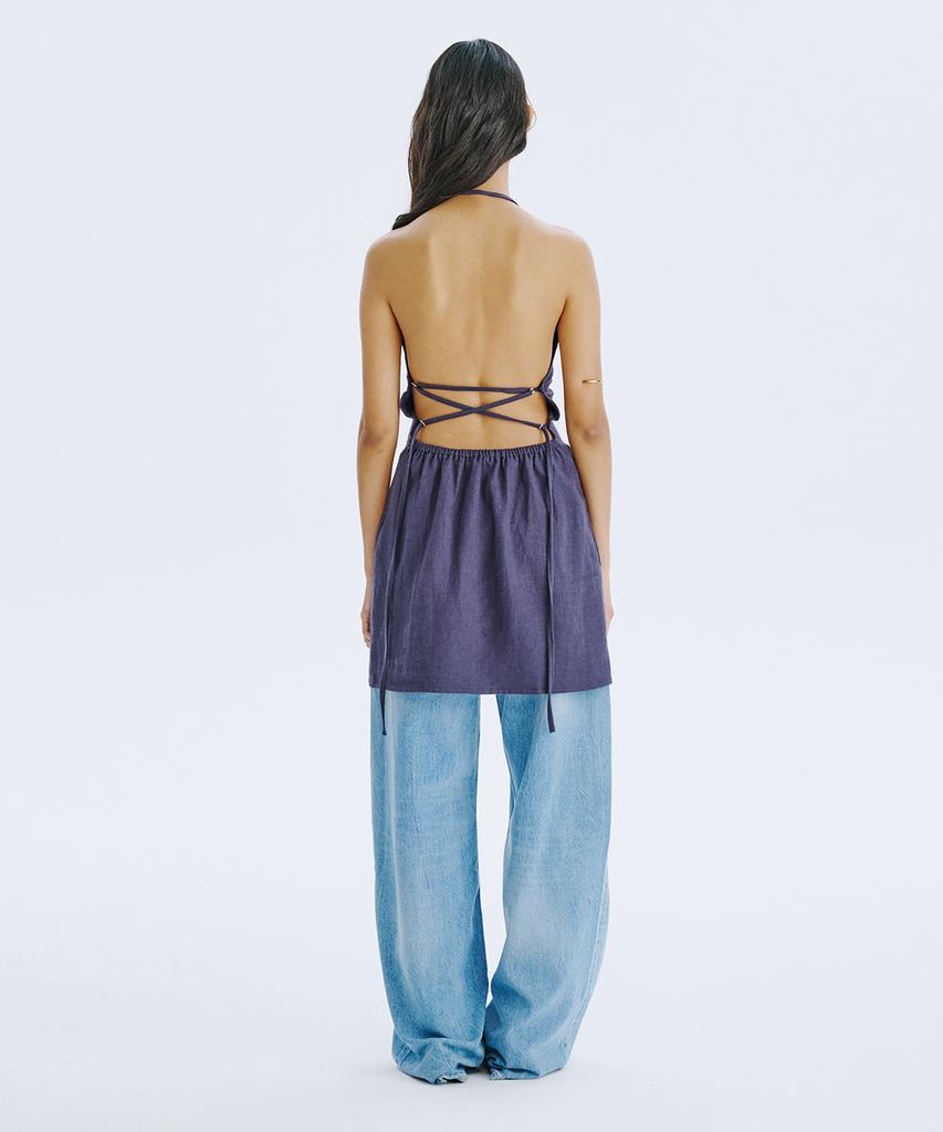Bundercammer Strap Mini Dress_Navy