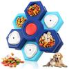 Interactive Puzzle Slow Feeder Enrichment Toy for IQ Training Entertainment Spinning 2/3/4 Layer Treat Dispenser for Small Medium Large Dogs