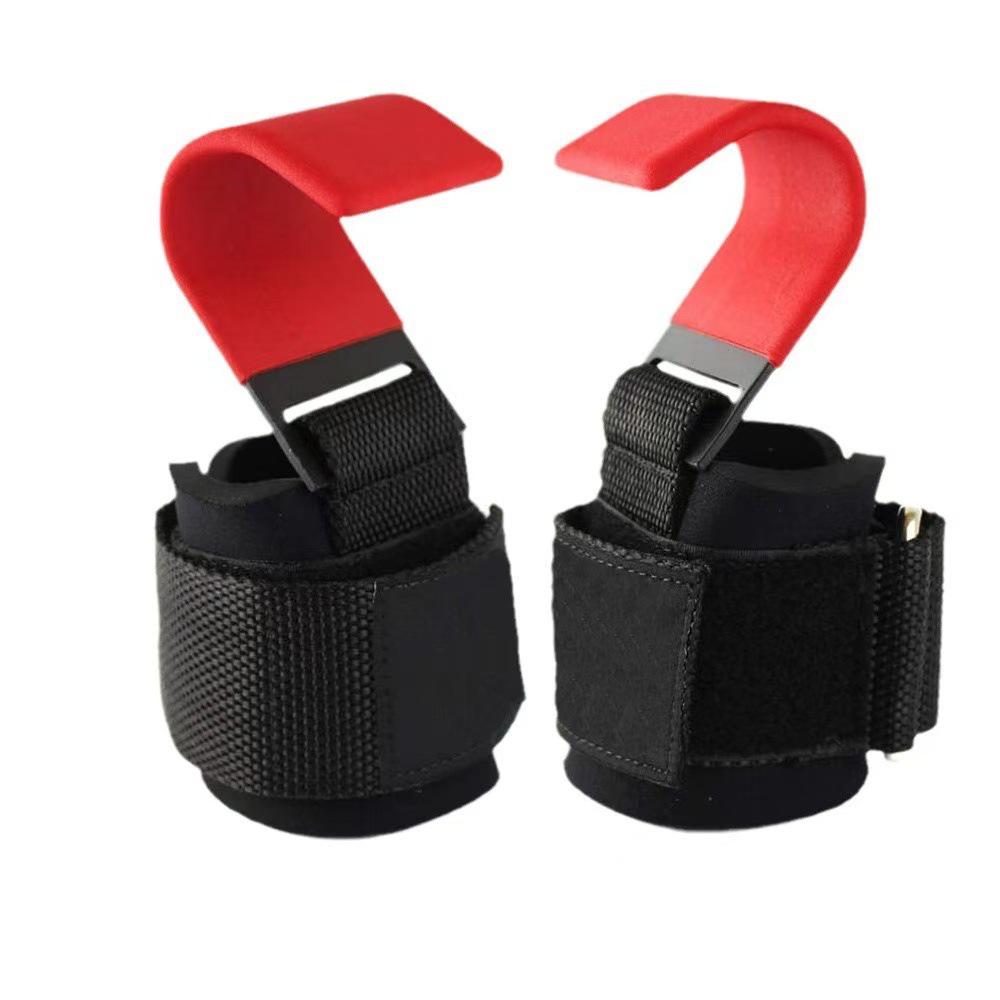 Weightlifting Grip Gloves with Steel Hooks and Wrist Support