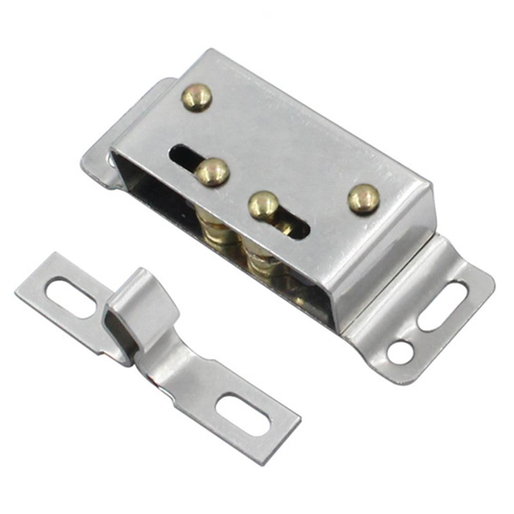 Stainless Steel Door Close Latch Double Roller Catch Hardware