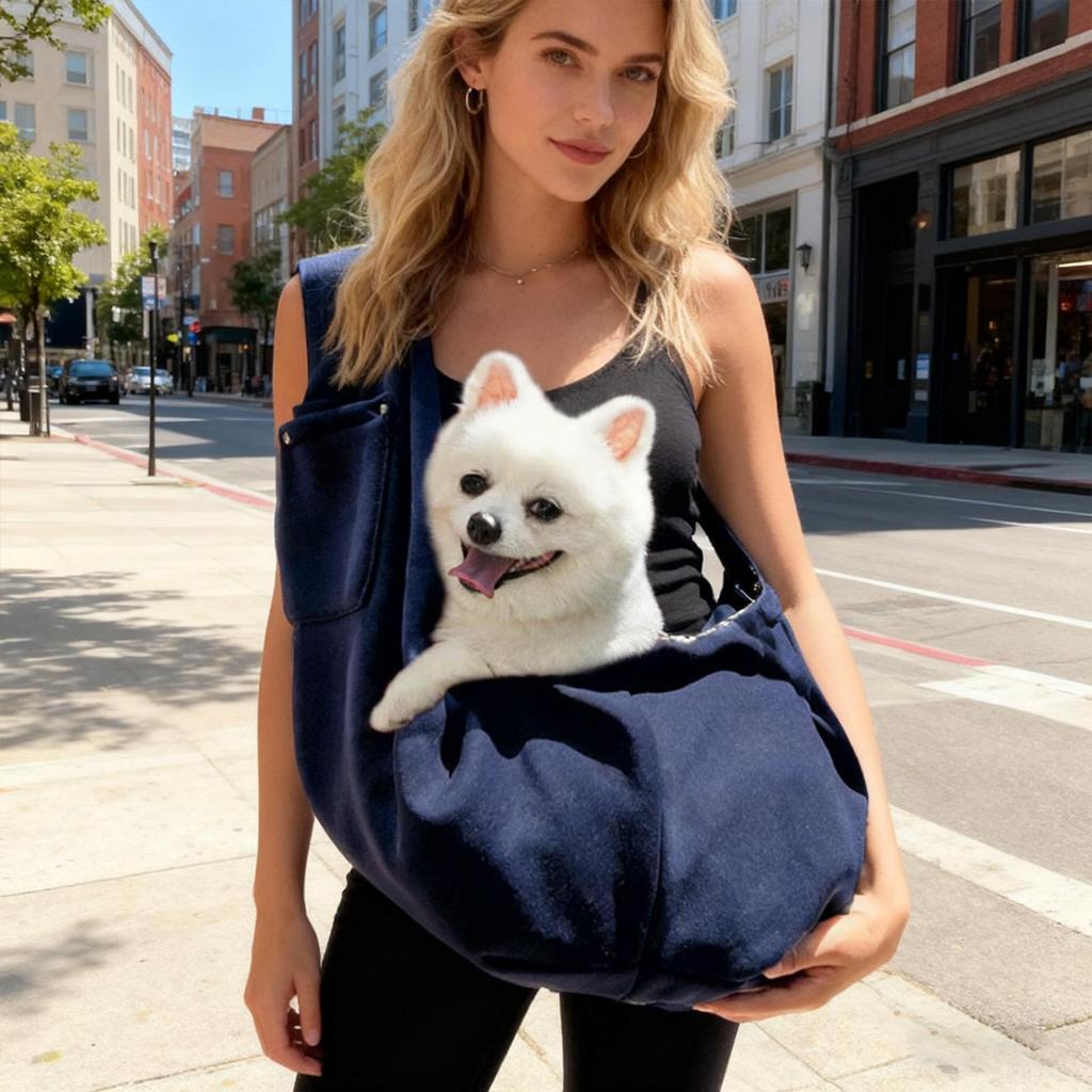 Pet Carrier Ergonomic Pet Carrying Pouch Sling Carrier For Cats For Small Medium Kitten Puppy Outdoor Traveling Walking Shopping