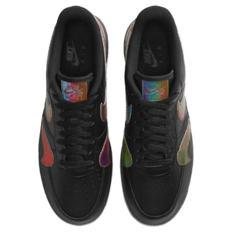 Nike Air Force 1 Low Misplaced Swooshes Black Multi Sneakers CK7214-001