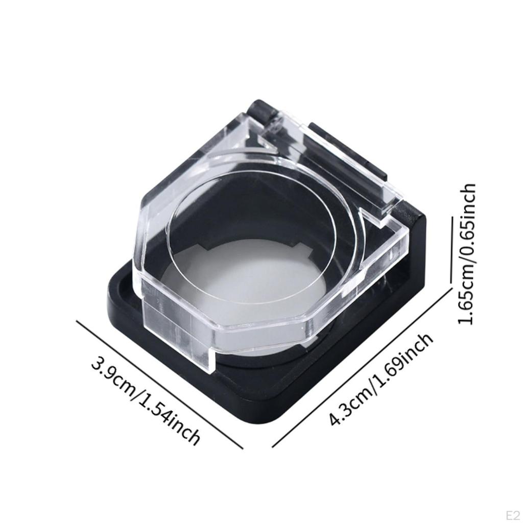 Couvercle de protection pour bouton-poussoir, anti-poussière, facile à installer, polyvalent, léger, accessoires