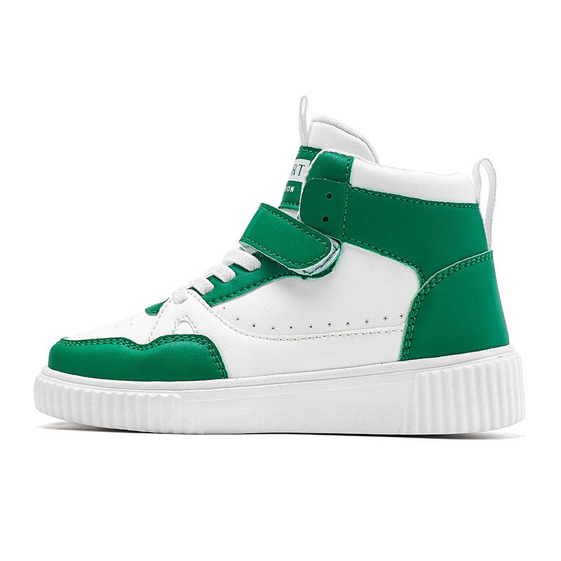 

2025 Kids High-Top Canvas Shoes - White Sneakers for Boys & Girls, Spring/Autumn Casual & Sports Wear 32