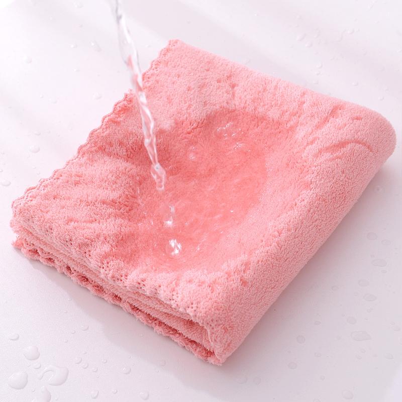 Face Towel Thickened Microfiber Absorbent High-density Coral Fleece Towel Quick Dry Clean Face Soft Cleaning Towel