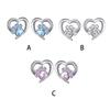 1 Pair Rhinestone Women Earrings Portable Wedding Girls Simple Design Sweet Stud Earring Ladies Ear Jewelry Gift
