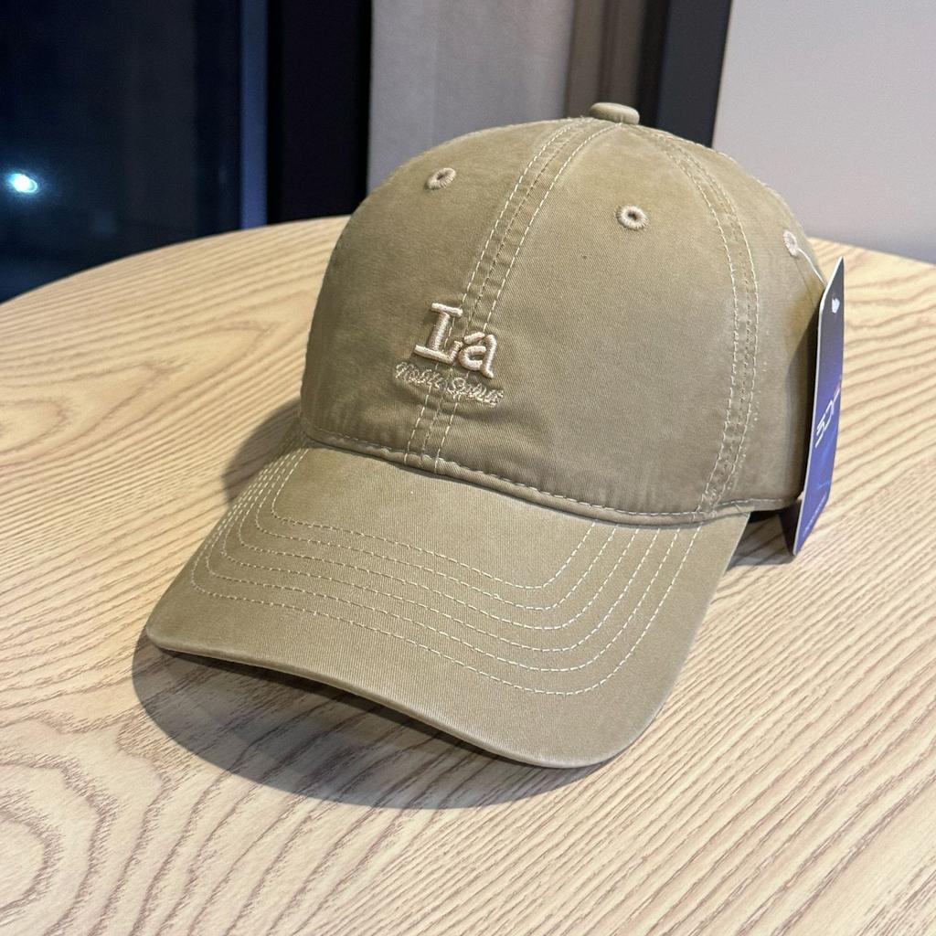 New versatile soft-top large head circumference sun-shading duckbill cap for men, Korean style trendy letter cap, women's embroidered baseball cap