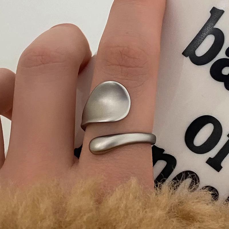 

Female Aloof Style Simple Niche Unique Retro Ring срібний