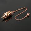 Cone 100% Copper Brass Metal Pendant Pendulum for Divination Dowsing Reiki Healing Egyptian Isis Pendulos Professional A001