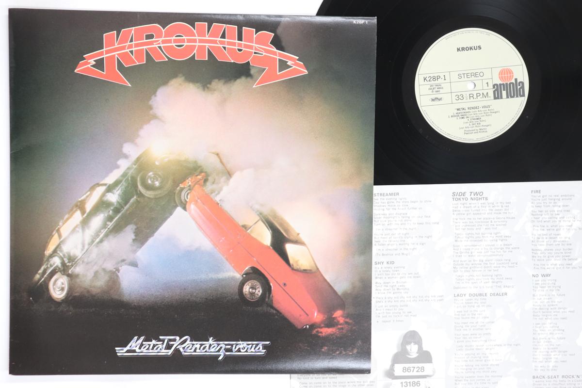 

LP Record KROKUS Metal Rendezvous K28P1 ARIOLA 1980 Japan Metal Used