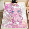 Mew Pokémon Pattern Flannel Blanket, High Quality Comfortable for All Seasons, Home Decor, Warmth and Comfort, Perfect for Gifts.