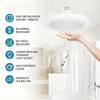 LED Fan Light with Remote Dimming And Wind Speed Control, Silent Fan Light, Ultra-thin E27 Screw Mouth Dormitory Fan Light