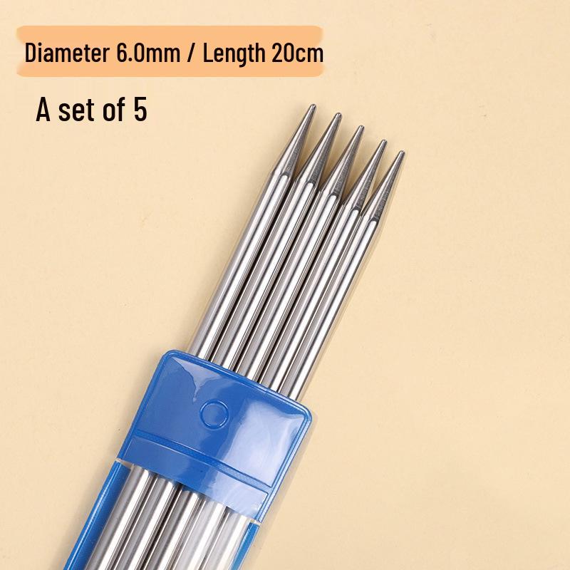 20 cm Edelstahl-Stricknadeln für Pullover, Bündchen, Socken und Puppen - DIY Kurze Spezialwerkzeuge