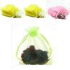 Elegant And Sheer 10pcs Drawable Organza Bags For Wedding Party Favors And Gifts