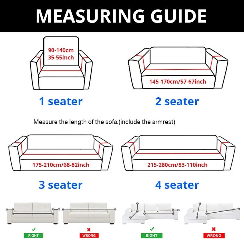 Luxury Velvet Sofa Cover Super Warmthick Elastic Couch Cover For Living Room Solid Color Furniture Protector Armchair Slipcover