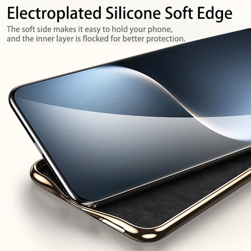 KEYSION Luxury 3D Color Relief Woven Pattern PU Leather Phone Case for Huawei HONOR Magic 7 Pro 5G Plating Shockproof Back Cover