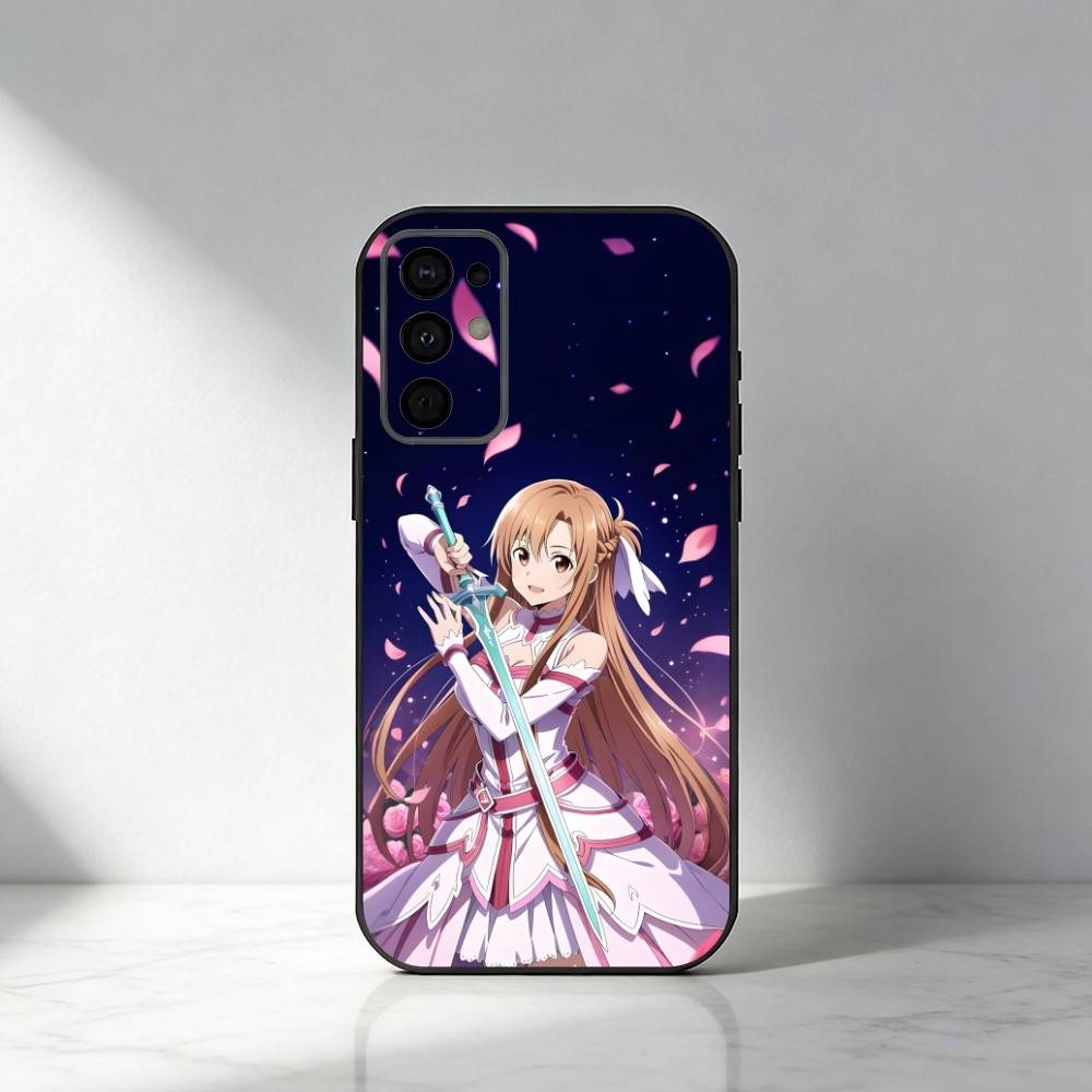 K-Kirto Sword-AO A-Asuna Phone Case For Samsung S25,S24,S21,S22,S23,S20,Ultra,S26,Plus,Fe,Note,5G Black Cover