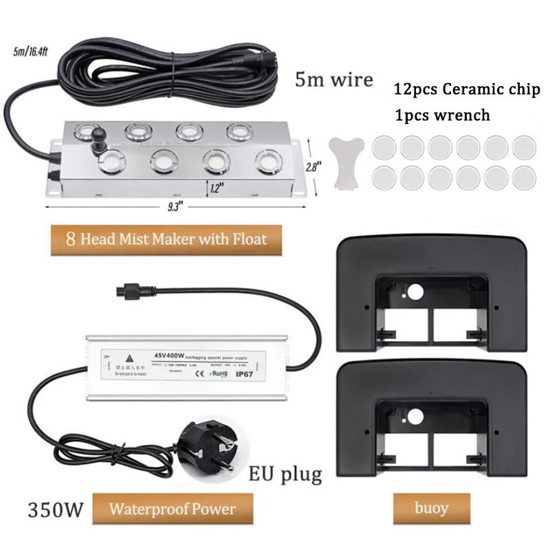 2/4/6/8/10/12 Garden Fog Sprayer Industrial Ultrasonic Mist Maker Head Fogger Stainless Steel Air Humidier