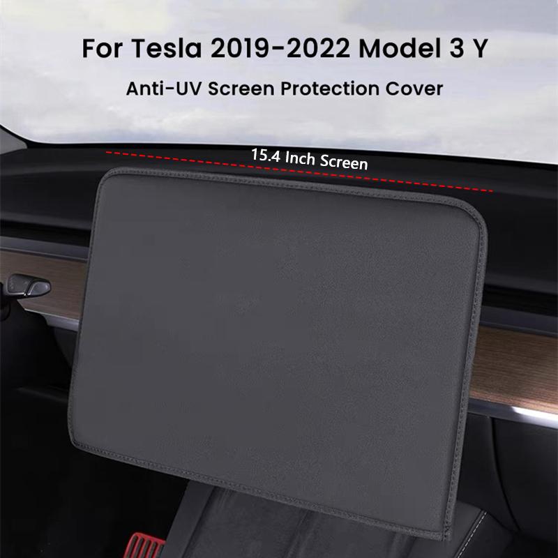 Ochronna osłona przeciwsłoneczna Anti-UV na ekran do Tesla Model 3 Y Wyświetlacz nawigacji konsoli środkowej Pokrowiec przeciwkurzowy Akcesoria wewnętrzne
