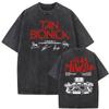 Rock Band Tan Bionica Chano  Graphic T Shirt Men Women Harajuku Streetwear Tshirt  Cotton Oversized Vintage Washed Tshirt