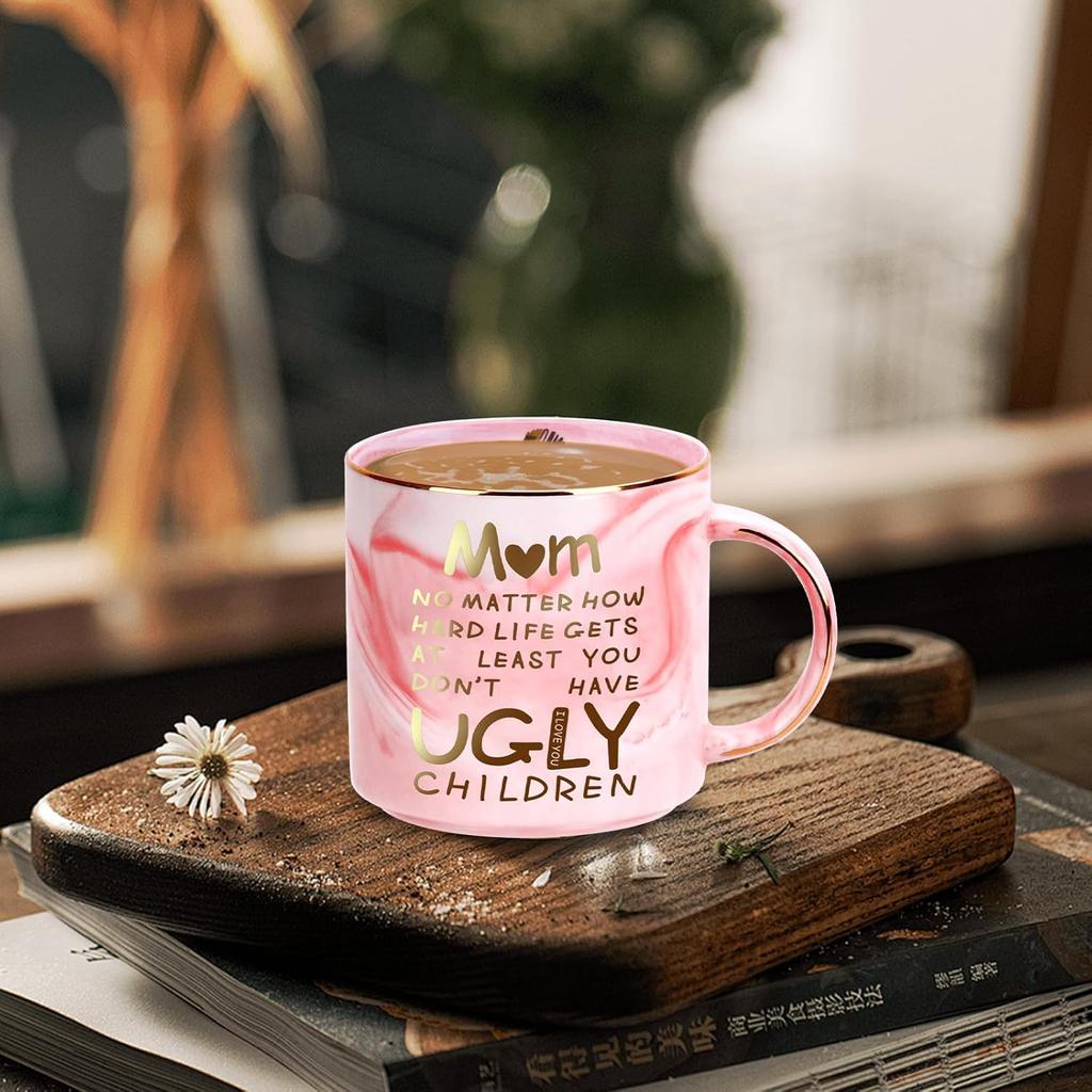 Christmas Gifts for Mom: 12oz Coffee Mug for Mother from Daughter Son Unique Christmas Stocking Stuffers for Mama Wife from Husband Funny Birthday