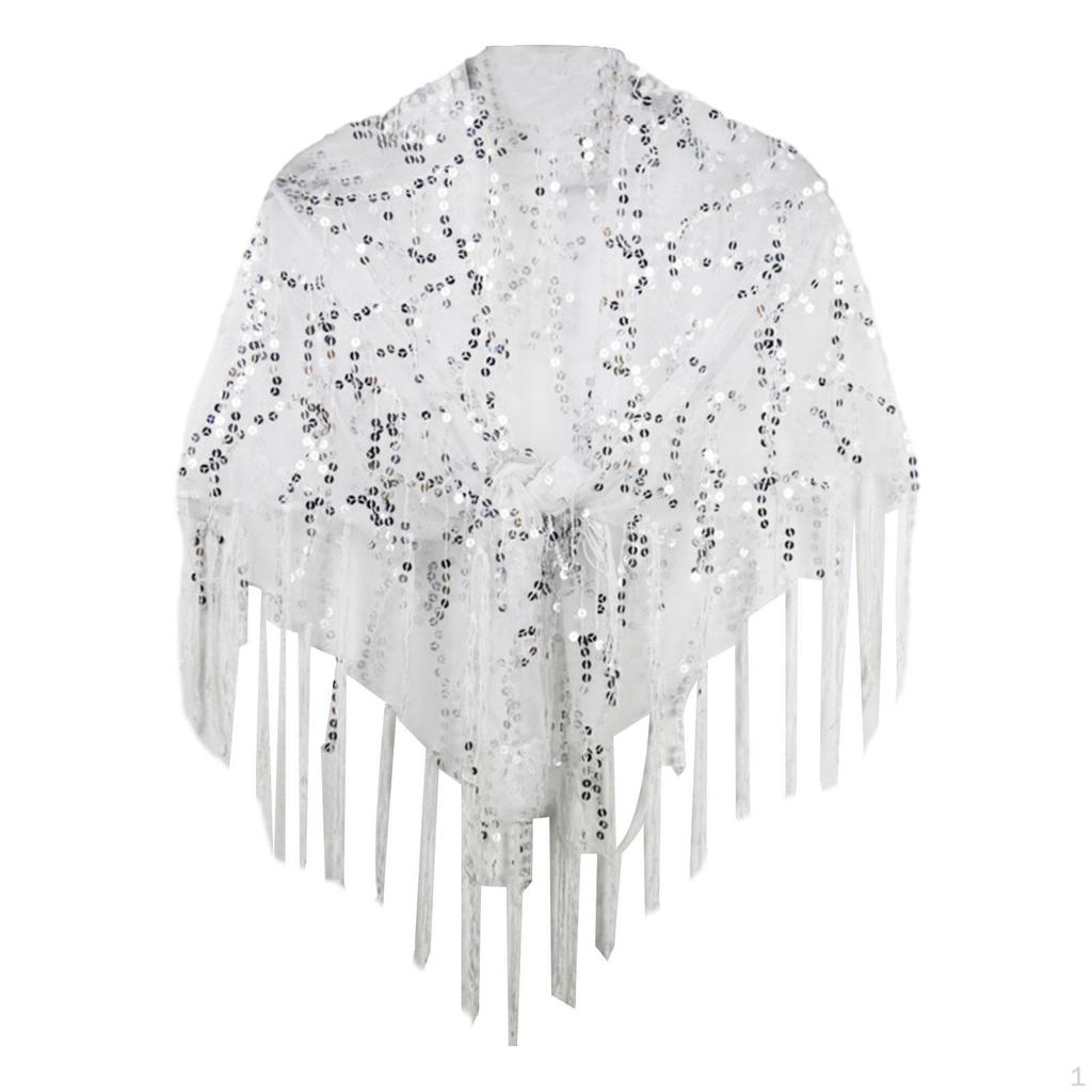 Elegant Women's Sequin Shawl Wrap for Special Occasions