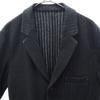 08sircus wool blend stripe tailored jacket 2/48 black Men's Used