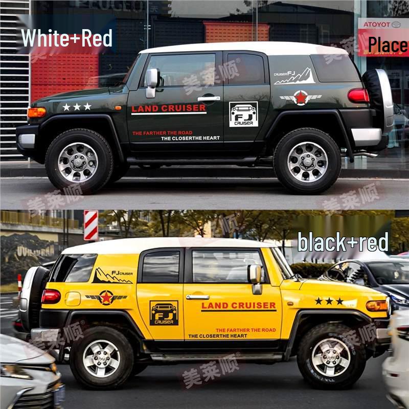 FJ Cruiser Terénní SUV Samolepka s pruhem barvy karoserie