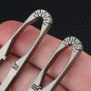 Tweezers Titanium Alloy Lightweight Outdoor Mini Tweezers Compact Size Portable Camping Tweezers Secure Grip Survival Kit Essential Tool