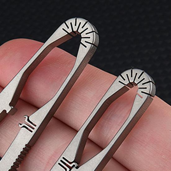 Tweezers Titanium Alloy Lightweight Outdoor Mini Tweezers Compact Size Portable Camping Tweezers Secure Grip Survival Kit Essential Tool