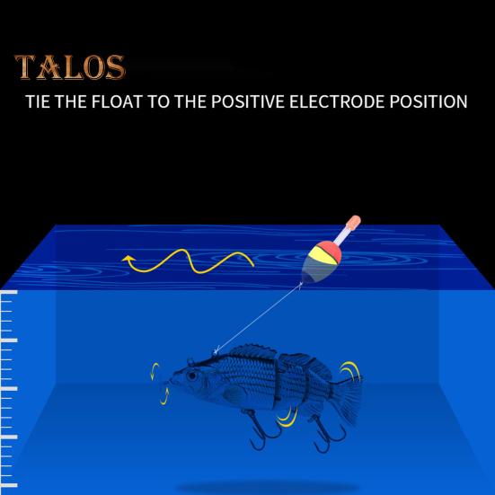 14CM/53G Electric Multi-Jointed Fishing Lure with Float USB Rechargeable LED Luminous Swimbait Robotic Artificial Bait Fishing Accessories