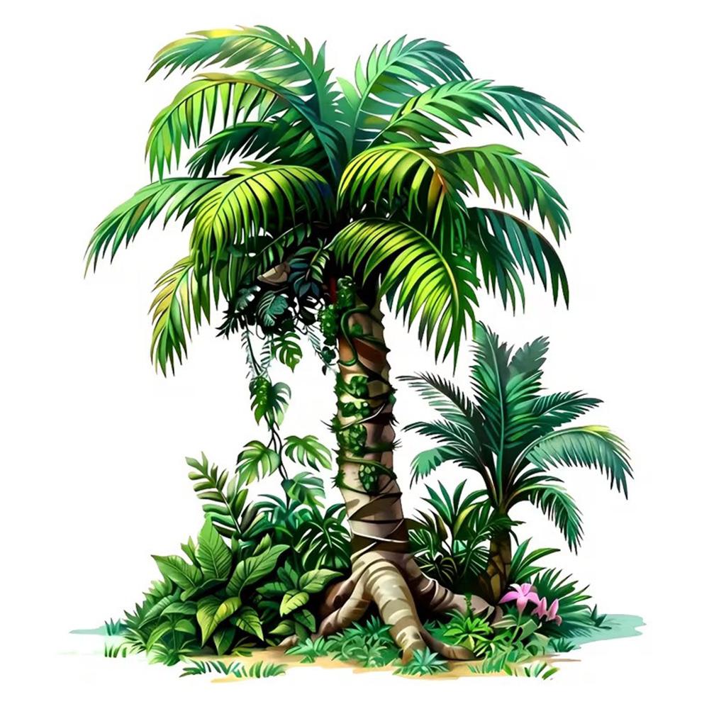 

QT2357#15cm Realistic Tropical Coconut Tree Car Sticker, Suitable for Laptop, Car, Truck, Van, SUV, Motorcycle, Bumper, Window 15cm-longest side
