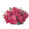 2pcs Silk Artificial Roses Hydrangea Bouquet High Quality Fake Flowers Festival Decoration Pink Kimberley Rose Simulation Flower