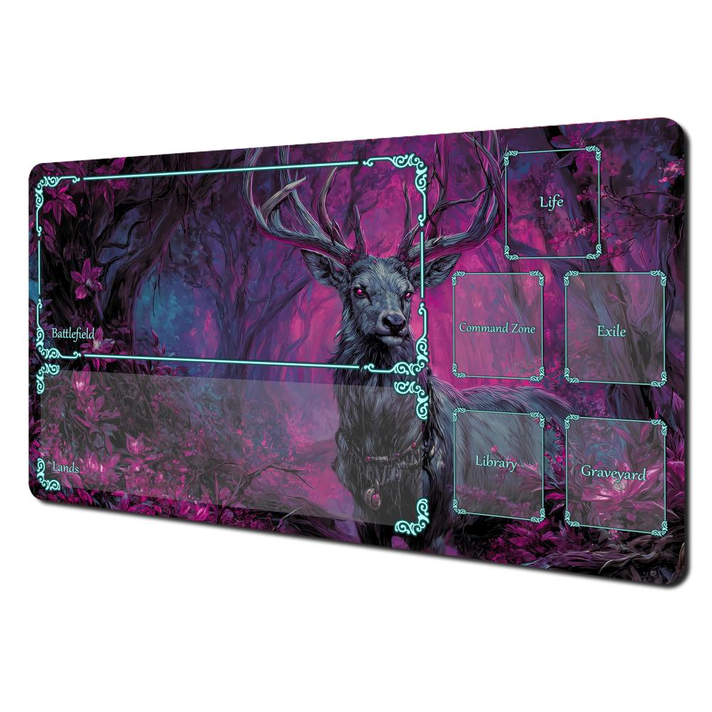 AntiSlip Stain Proof PTCG PlaymatRamen Art Card Game Mat Durable Gaming Desk Pad for Players