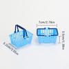 10Pcs Mini Shopping Baskets Pretend Play Toys Simulation Shopping Basket Plastic Miniature Decor Dollhouse Accessories