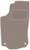Beige Driver's Mat For: Opel Combo C Kombivan (2001-2011)