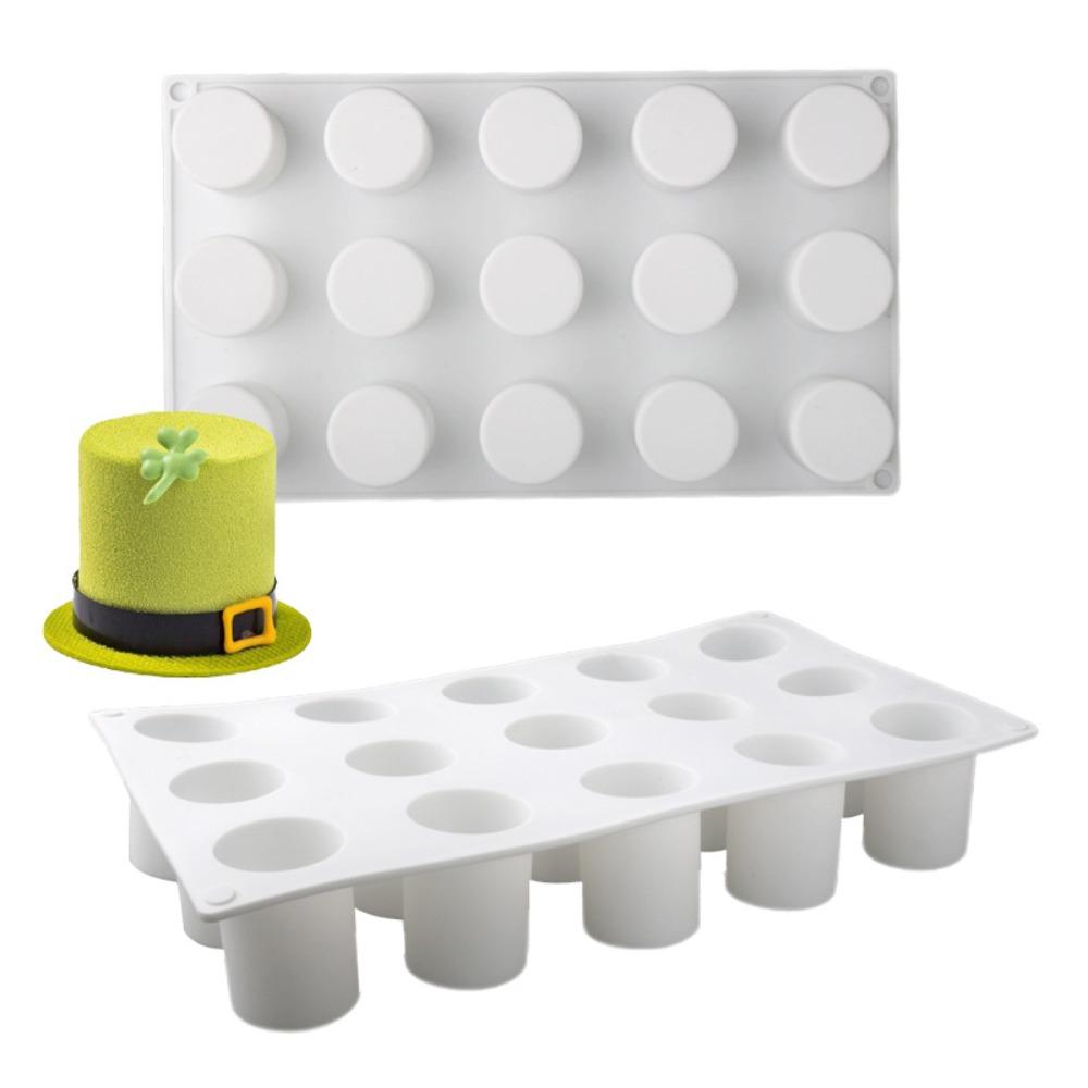 Food Grade Silicone Cylindrical Cake Molds Heat Resistant Mousse Cake Moulds  Party Dessert