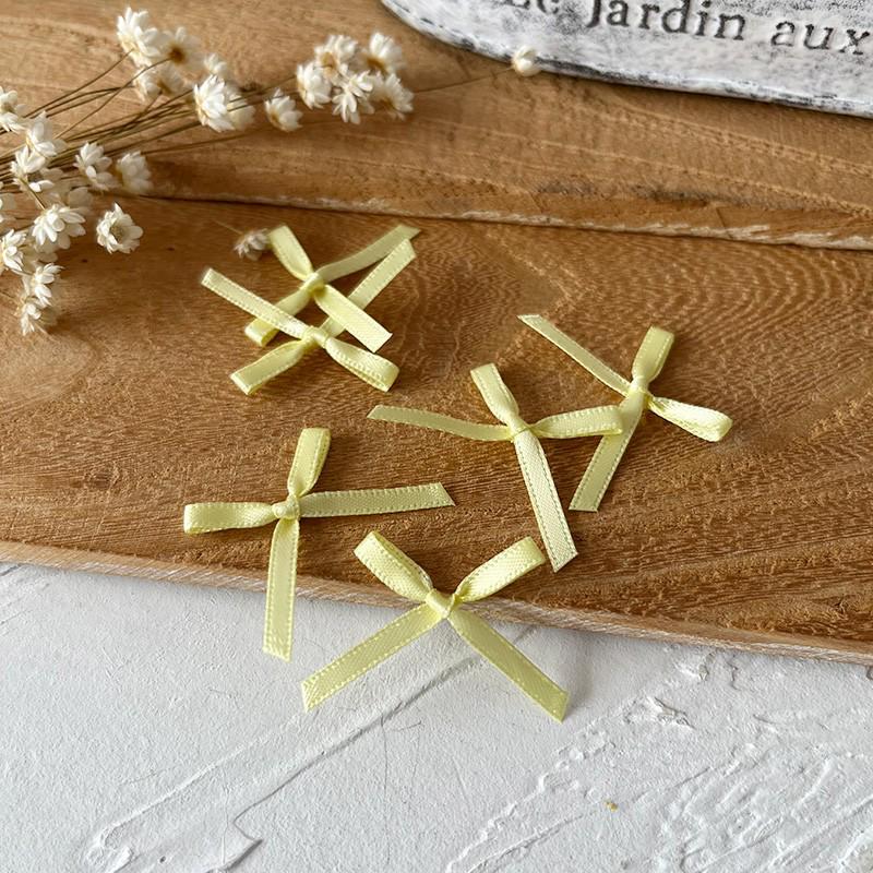 2.5cm Wide Handmade Ribbon Bow Knot for DIY Clothing & Hair Accessories, Card Holders, and Decorations
