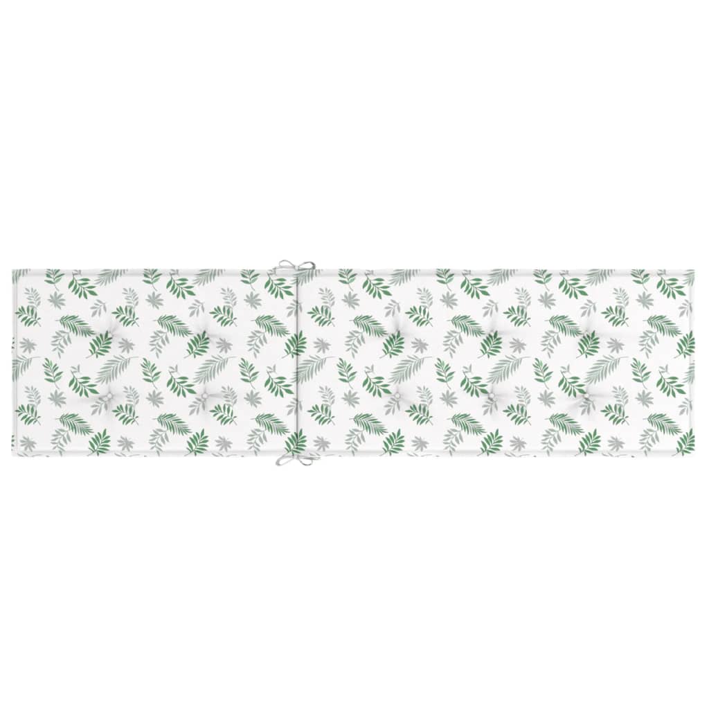 Lounge Chair Cushion with Leaf Pattern Oxford Fabric
